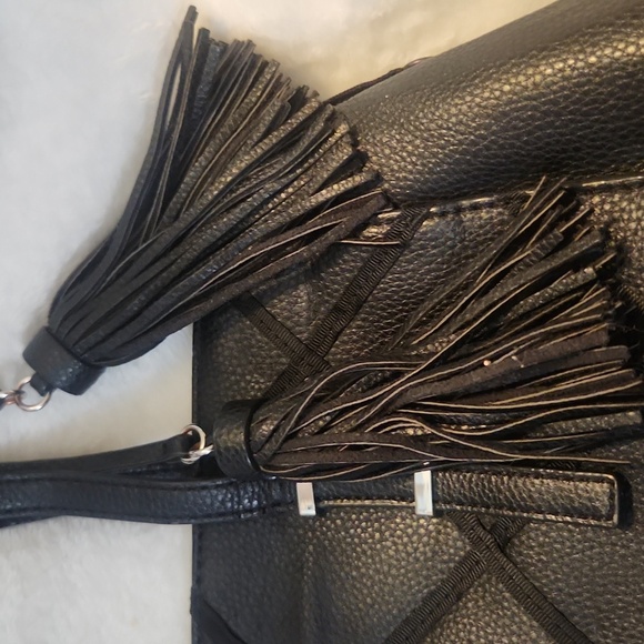 Preloved GUESS Black Quilted Women's Shoulder Bag - Picture 3 of 6